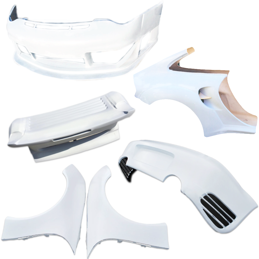 Fiberglass Wide Body Kit Porsche 996 GT2-R Complete Set